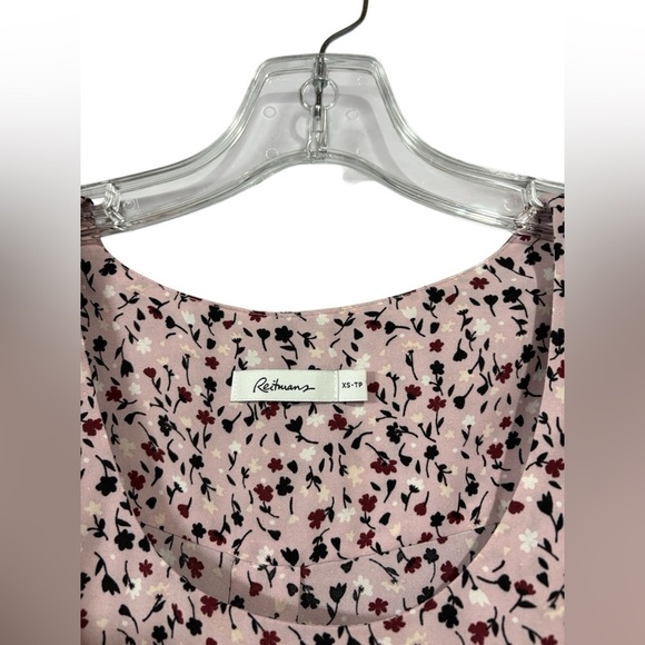 Reitmans, Pink Floral Sleeveless Blouse, XS - Picture 4 of 8